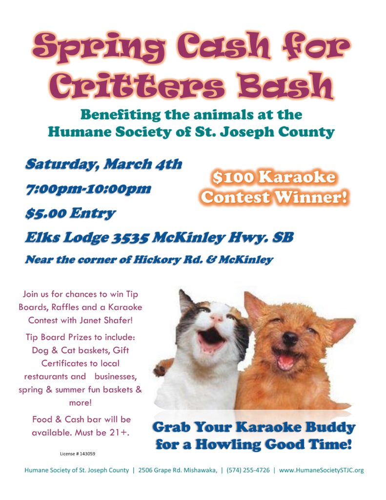 Spring Cash for Critters Bash 2017